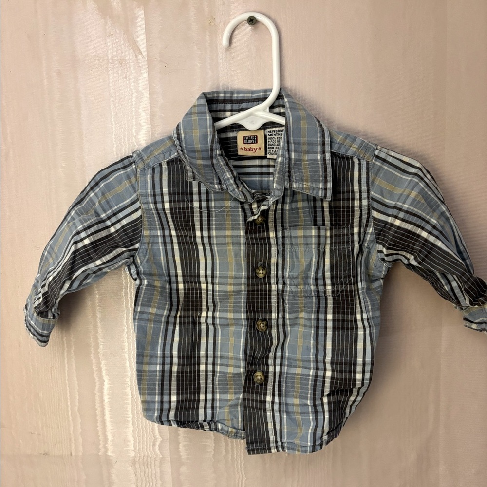 NB Blue Plaid Shirt